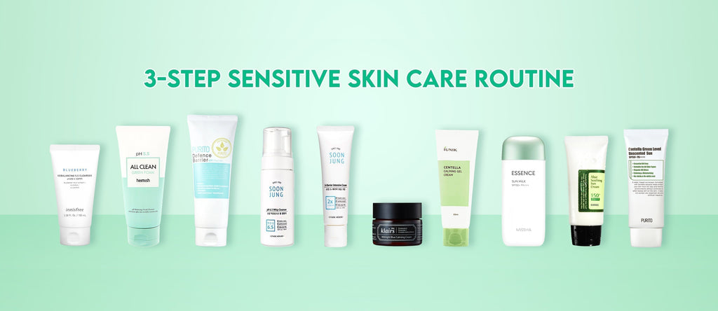 3-Step sensitive skin care routine
