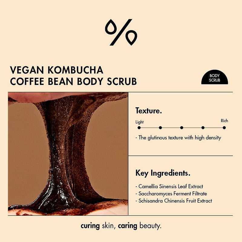 Vegan Kombucha Coffee Bean Body Scrub
