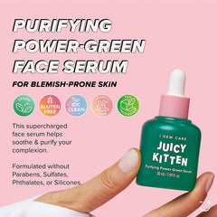  Juicy Kitten Purifying Power-Green Serum - Korean-Skincare